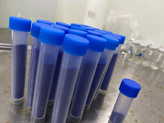 Custom Peptide Synthesis 98% Purity GHK Cu Bulk Raw Powder CAS 89030-95-5