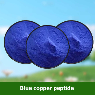 Cosmetic Ingredients CAS 49557-75-7 Blue Copper Peptides Ghk Cu Powder