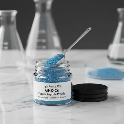 High Purity 99% GHK-Cu Copper Peptide Powder for Anti-aging and Cosmetic Research