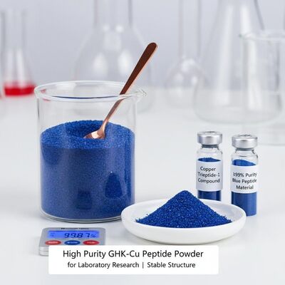 High Purity GHK-Cu Peptide Powder with Stable Structure and ≥99% Purity for Collagen Production Research