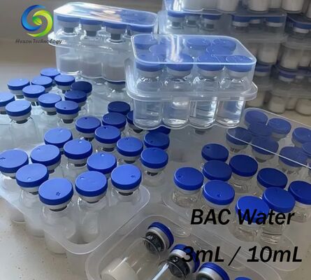 Sterile Bacteriostatic Water For Laboratory Use High Purity Clear Liquid Reconstitution Solution Multi Vial Format