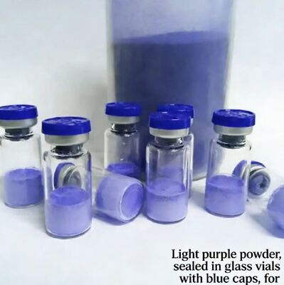 Premium Lyophilized GHK-Cu Copper Peptide Vials 100mg For Anti-Aging Cosmetic Research