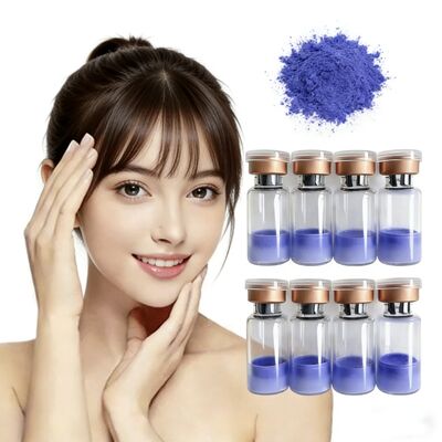 Premium Lyophilized GHK-Cu Copper Peptide Vials 100mg For Anti-Aging Cosmetic Research