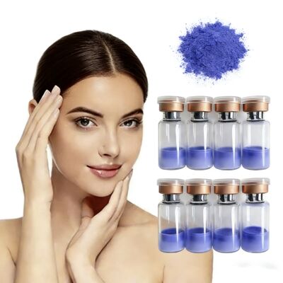 High Purity GHK-Cu Lyophilized Powder 100mg Vials For Skin Repair Research Cosmetic Formulation