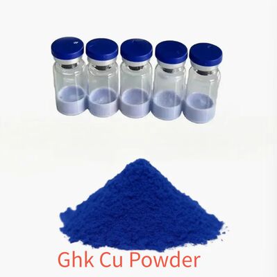 GHK-Cu Copper Peptide Powder ≥99% Purity For Collagen Production And Wrinkle Reduction In Skincare