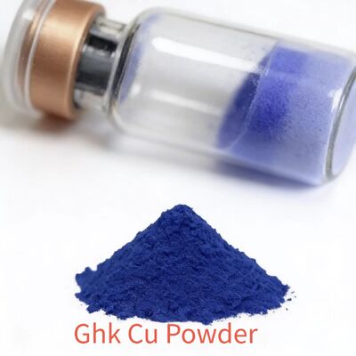 GHK-Cu Copper Peptide Powder ≥99% Purity For Collagen Production And Wrinkle Reduction In Skincare