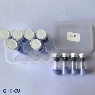 High Purity GHK-Cu Peptide Powder for Skincare Research | Copper Tripeptide-1 Raw Material | Stable Blue Peptide Compound | ≥99% Purity