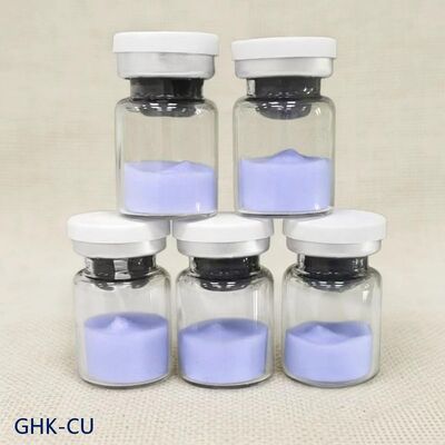 High Purity GHK-Cu Copper Peptide Powder for Cosmetic Formulas  Copper Tripeptide-1 Skincare Material Stable Blue Powder  ≥99% Purity