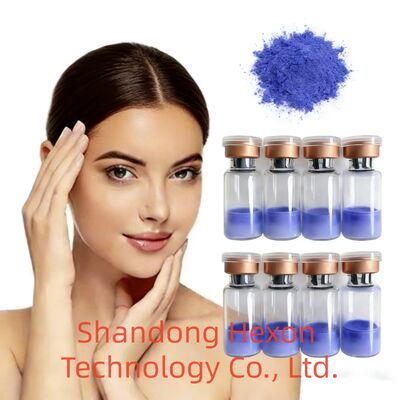 High Purity GHK-Cu Peptide Powder CAS 49557-75-7 Copper Peptide Raw Material for Skincare & Anti-Aging Formulations