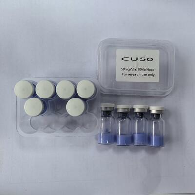 Premium GHK-Cu Copper Peptide Powder for Cosmetic Formulation Copper Tripeptide-1 Raw Material High Purity Blue Peptide Stable Research Grade
