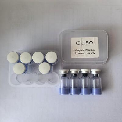 High Purity Copper Tripeptide 1 Copper Peptide Powder for Cosmetic Applications Copper Tripeptide-1 Raw Material Blue Peptide Ingredient Stable Quality