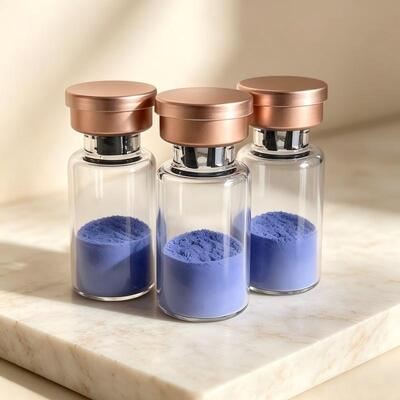 High Purity GHK-Cu Copper Peptide Powder for Skincare Formula Copper Tripeptide-1 Cosmetic Raw Material Blue Peptide Complex Reliable Quality